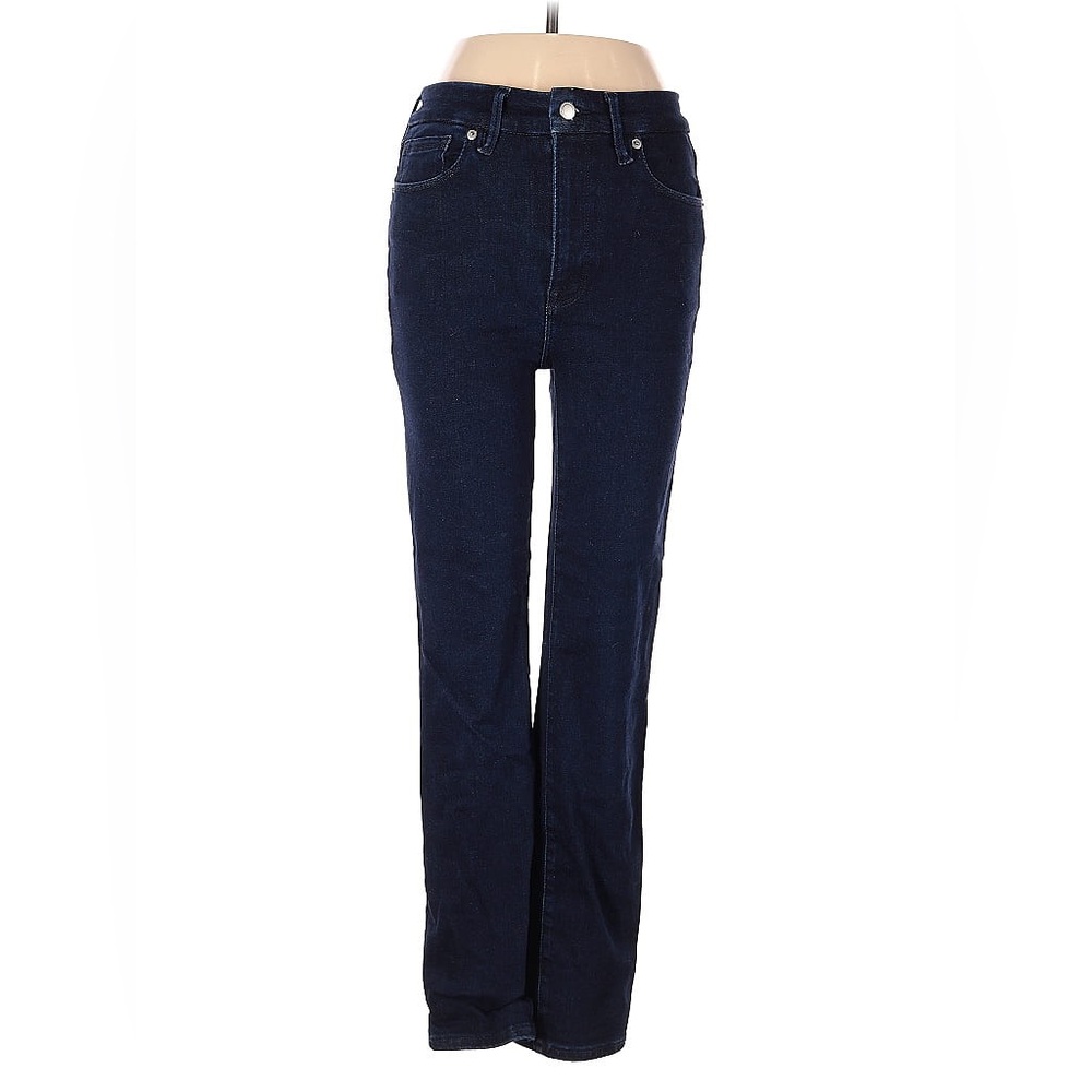 Good American Always Fits Size 6-12 Classic Blue Straight Leg Jeans